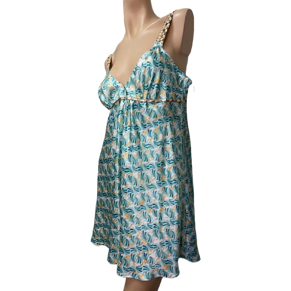 NWT Oscar de la Renta Chemise Nightgown Large Multicolor